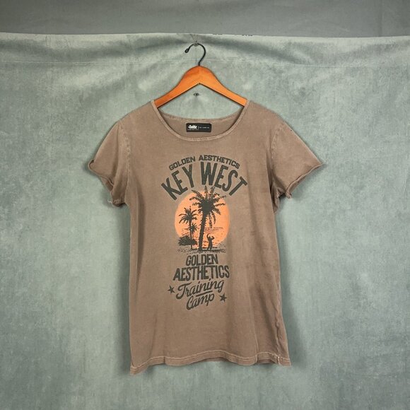Golden Aesthetics t shirt Mens Size Medium Brown Key West Training Camp Gym - Picture 1 of 12